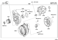 2706031120-ALTERNATOR, 12V 80A 4PK, TOYOTA