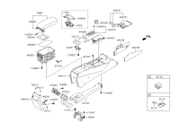 845503R000-Ashtray assy-I /p