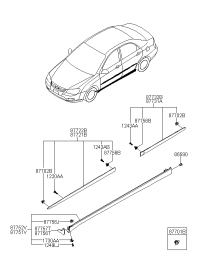 877611L000-MOULDING ASSY-SIDE SILL,RH