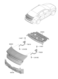 69200J1000-Board assy-luggage