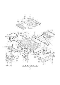 L8KD881105G-Tray assy-seat w/height