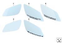 51167186581-Mirror glass heated wdo lh