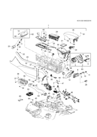 90904987-Tray, front floor console cup (part of 1)