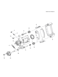 13411380-PAD KIT,RR DISC BRK - CR