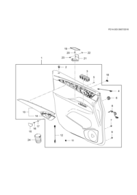 26670669-Garnish assy., fr. (incl. 2-9,11-13)