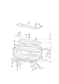 5NG941113C-LED HEADLIGHT/718 BOXTER