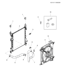 96476970-Sensor, eng coolant temperature (to radiator)