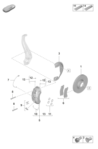 971698151T-BRAKE PAD FRT-GOLF VII