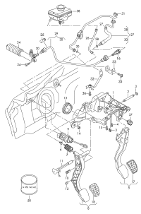8K1721140C-PEDAL-BRAKE