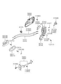 7949026000-CHECKER ASSY-RR DR R