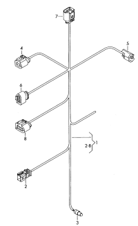 5N0971071AG-Lighting segment for car models with gas release lamp