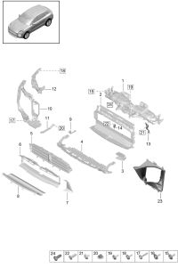 95B805931F-Bracket, cowl top