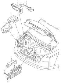 4H0959107AC-Control unit, for rear hatch cover