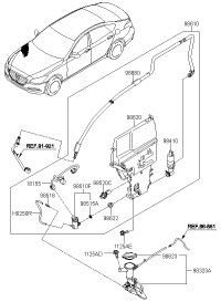 98611B1500-RESERVOIR ASSY-W/SHLD WASHER