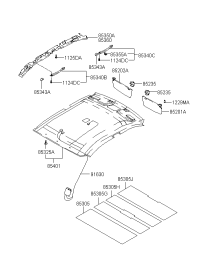 8520108000ZR-SUNVISOR ASSY,LH
