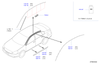808769W105-MOULDING-FRONT DOOR,LOWER RH