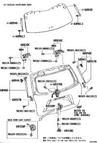 688100E130-HINGE ASSY, TAIL GATE, RH