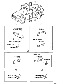 746120E110-COVER, ASSIST GRIP, RH
