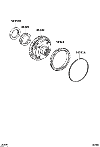 3434133040-GEAR, UNDERDRIVE PLANETARY RING