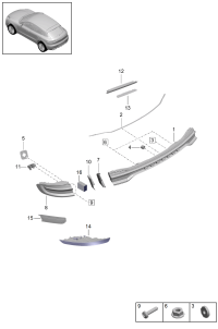95B945207HY-Taillight no string deprecated parts