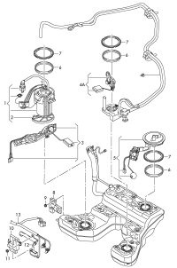 4H0906089A-Fuel pump and its housing: