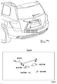 8127048011-LAMP ASSY, LICENSE PLATE