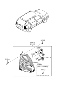 924011F011-LAMP COMBI REAR LH