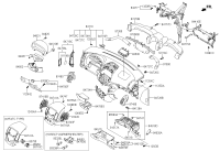 845101Z0504W-Glove box assy