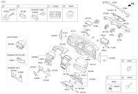 847152P005VA-GRILLE ASSY-CTR SPEAKER