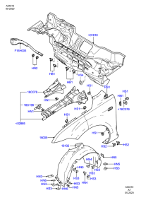 5M51F16H005AA-BRACKET,FAN