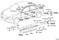 755550P010B0-MOULDING, ROOF DRIP SIDE FINISH, CENTER RH