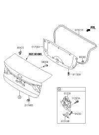 812301M060-Lock assy-trunk lid