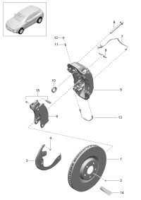 95B615301H-PORSCHE PANAMERA BRAKE DISC