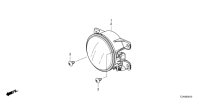 33900TZAH01-LAMP ASSY-FRONT FOG,RH