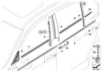 51337060239-Trim sash B pillar door fr lh