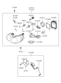 921503D000-WIRING ASSY-HEADLAMP
