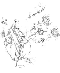 3BD941015B-Halogen dual lamp