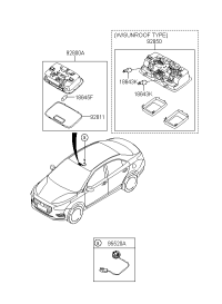 92800H7000TTX-LAMP ASSY-ROOM
