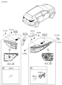 87310H3100-GARNISH ASSY-TAIL GATE