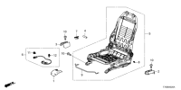 81105TLAA01ZA-Cover, front seat inner foot, rh/lh