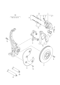 8K0615123H-Housing assy-caliper
