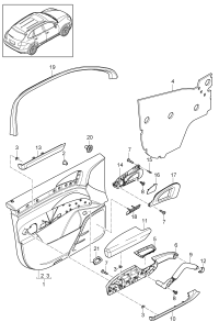 95855557100-Damper, for door trim