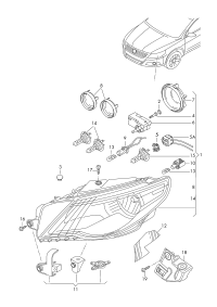 3C8941005C-Halogen double lamp