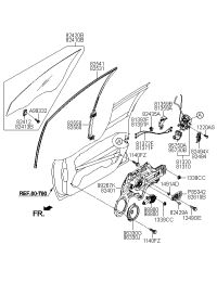 824022F010-REG ASSY FRT DR RH