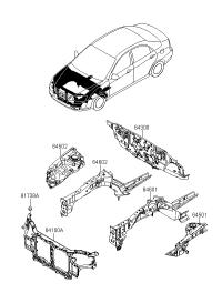 641012F000-MEMBER ASSY-RADIATOR