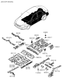 628512F000-Retainer, spare tire