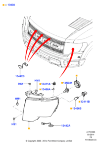 AL3Z15442C-lamp assy