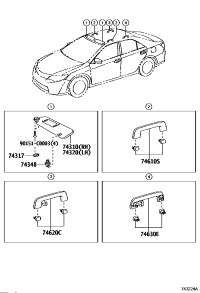 743480D140B0-HOLDER, VISOR