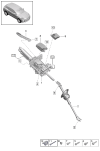 95B419506AF-COLUMN ASSY