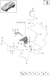 95B955960A-Washer hose